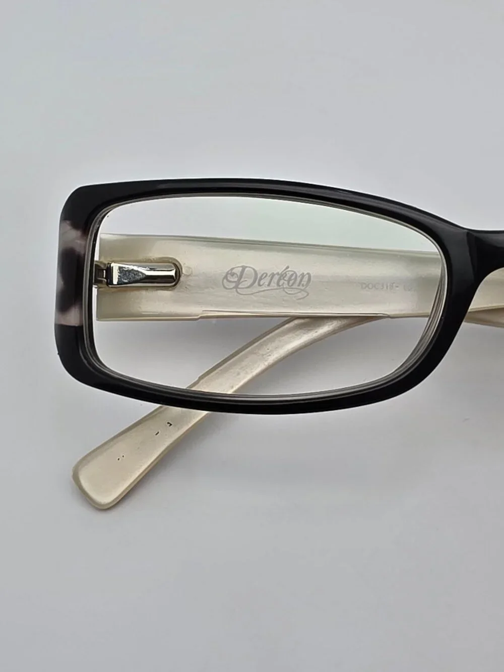 Dereon by Beyonce DOC318 01 Black Pearl Leopard Print Eyeglasses Frame 53-20-135